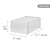 8 Cube White Plastic Shoe Boxes Durable Storage Cabinet Organizer Shelf Cupboard