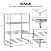 3-8 Tier Shoe Rack Stand Storage Organiser Lightweight Compact Space Save Shelf