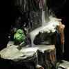 Resin Incense Waterfall Burner Backflow Smoke Censer Holder + Free 100pcs Cones