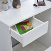 White Dressing Table Set Makeup Vanity Desk Bedroom w/ Drawer&Mirror&