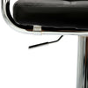 2 × Bar Stools Leather Chairs Breakfast Chairs Swivel Gas Lift Kitchen Cushioned