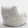 Cord Beanbag Sofa with Tufted Memory Foam filling Bean Bag Chair Armchair White