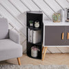 Semicircle Corner Shelf Wooden Bookcase Display Bookshelf Storage Rack Shelves