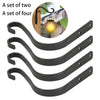 4PCS Garden Hanging Wall Brackets Outdoor Basket Plant Pot Hanger Hooks Decor