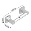 Square Modern Bathroom Toilet Roll Holder in Chrome Wall Mounted Design uk
