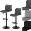 2/4/6 x Breakfast Bar Stools Bar Chairs for Kitchen with Velvet Swivel Gas