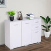 White High Gloss Sideboard Large Modern Storage Cabinet Buffet Cupboard Kitchen