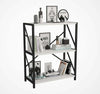 Arbor Metal & Wooden 3 Tier Standing Bookcase, Modern Bookshelf