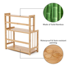 3 Tier Free Standing Spice Rack Kitchen Storage Bamboo Jar Seasoning Stand UK