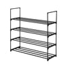 4 Tiers Metal Shoe Rack for 20 Pairs Shoe Storage Stand Organiser Shelf Unit UK