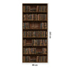 Wall Sticker Decal Vintage Bookshelf Library Stickers Standard Size 88 x 203 cm