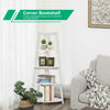 White 5 Tier Corner Bookshelf Display Shelving Storage Home Office Plant Stand