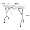 Portable Foldable Mobile Manicure Table with Dust Collector/Hand Rest/Carry Bag