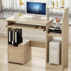 Computer Desk with Drawers Shelf Study PC Table Home Office Workstation UK
