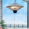 1.5KW Patio Ceiling Heater Hanging Indoor Tent Halogen Outdoor Electric PullCord
