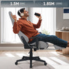 Ergonomic Gaming Chair Massage Office Computer Seat 2D Armrest Recliner Grey
