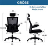 Executive Office Chair High Back Mesh Back Seat Desk Chairs Black Computer Chair