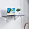 Wall Mounted Table Drop-Leaf Folding Floating Hanging Computer Desk Small Space