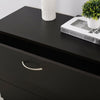 Modern Bedside Table Cabinet Chest of Drawers Nightstand 3 Drawers Bedroom BLACK