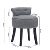 Dressing Table Chair Small Guest Reception Stool Stud Button Padded Seat Bedroom