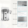 Universal Shower Head Holder Chrome Bathroom Wall Mount Adjustable Bracket Stand