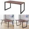 Industrial Kitchen Dining Table Large Wood Top Metal Leg 150x90cm Home Furniture