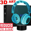 3D Illusion LED Night Light 7 Colour Touch Table Desk Lamp Kids Gifts