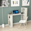 Computer Desk Writing Study Table w/ Shelves Office PC Laptop Desk Corner White