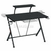 Gaming Desk PC Table w/ Monitor Stand+Cup Holder+Headpho