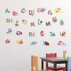 Fauna Animal Alphabet Wall Stickers Educational Decals for Kids Nursery learning