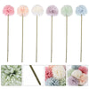 6PCS Artificial Dandelion Flower Silk Hyacinth Flower Wedding Home Decorations