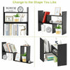 Expandable Desk Bookshelf Bookcase Organizer Rack Home Office Storage Shelf Wood