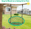 Net Hanging Swing Chair Kids Indoor Outdoor Play Equipment W/ Adjustable Ropes