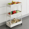 Narrow Slim Kitchen Storage Trolley Fruit Vegetable Gap Rack Basket Shelf Cart
