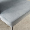 Velvet Dining Chairs Set of 2 Upholstered Seat Accent Chairs Kitchen Chairs Grey