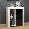 Modern Cabinet Cupboard sideboard - Matt Body and High Gloss Doors + LED Light