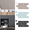 Kitchen 3D Tile Stickers Mosaic Bathroom Backsplash Peel and Stick Tile Paint