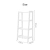 White Ladder Shelf Wooden 4 Tier Storage Unit Display Stand Bathroom Christow