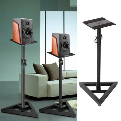 2pcs Monitor Speaker Stands Adjustable DJ Studio Monitor Stands Steel New UK
