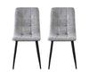 Set of 2 Faux Matte Suede Leather Dining Chairs home & restaurants Henri