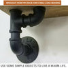 Vintage Industrial Pipe Wood Metal Wall Floating Shelf Storage Shelves Unit UK