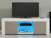 Modern TV Unit Cabinet Stand Sideboard Matt body & High Gloss Doors FREE LED