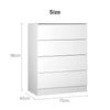 Modern Chest of Drawers Bedside Table Cabinet Nightstand 4 Drawers Bedroom White