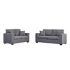 Luxury 2, 3 Seater Linen Fabric Sofa Lounger Couch Settee Armchair with 2 Pillow
