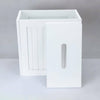 White Crisp Small Toilet Cleaning Product Storage Tidy Box Unit Bathroom