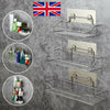 Non Rust Stainless Steel Bathroom Shower Shelf Storage Suction Basket Caddy Tidy