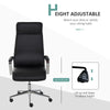 Vinsetto Office Chair Faux Leather High-Back Swivel Desk Chair w/ Wheels, Black