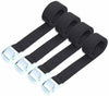 4 Pcs Ratchet Tie Down Straps, 3m x 25mm 250kg Heavy Duty Lashing Straps, Adjust