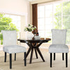2x Crushed Velvet Dining Chairs Knocker Back/Ring Back Padded Seat Kitchen Chair