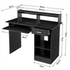 Small Computer Desk w/ 1 Drawer Keyboard Tray Hutch Shelf PC Table Home Office